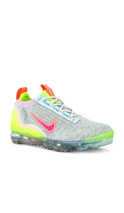 Shop Nike Air Vapormax 2021 Flyknit Sneaker In Photon Dust  Hyper Pink  Bright Mango  &