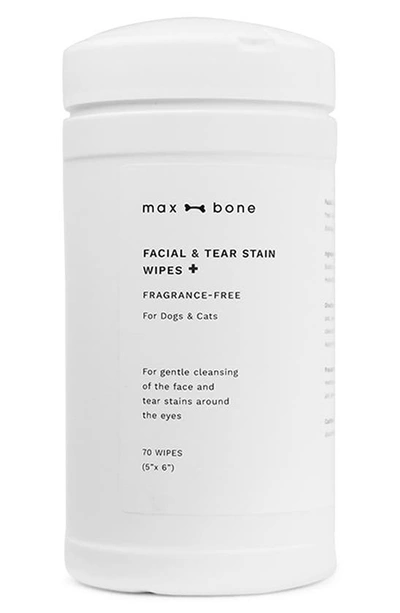 Shop Max-bone Facial & Tear Stain Dog Wipes In White