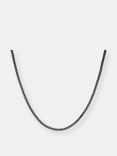 Shop Adinas Jewels Adina's Jewels Colored Enamel Rope Chain Necklace In Black