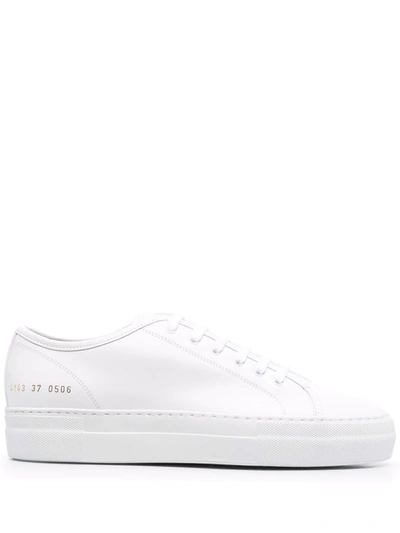 Shop Common Projects Tournament Low-top Sneakers In Weiss