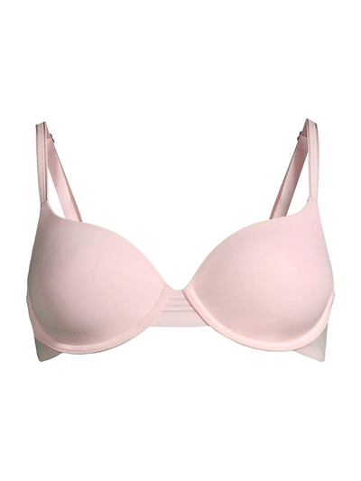 Shop Le Mystere Second Skin Back Smoother Bra In Pink Chiffon