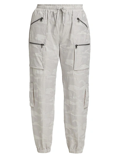 Shop Blanc Noir Airborne Camo Pants In New Grey Camo