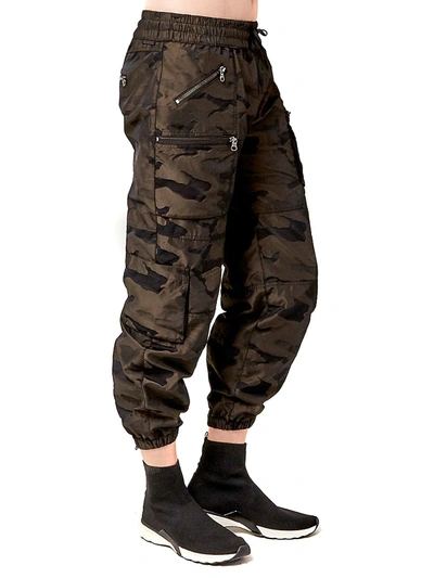 Shop Blanc Noir Airborne Camo Pants In New Grey Camo