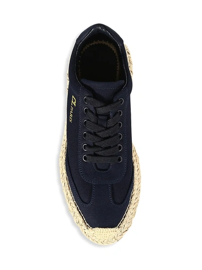 Shop Christian Louboutin Espasneak Canvas Espadrille Sneakers In Navy