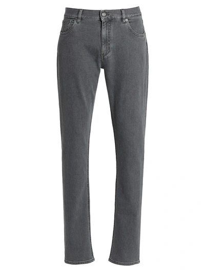 Shop Ermenegildo Zegna Organic Cotton Jeans In Grey