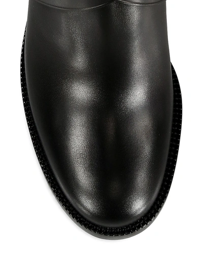 Shop Burberry Pryle Leather Ankle Booties In Black