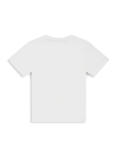 Shop Versace Baby's & Little Kid's Logo-print Jersey T-shirt In White Black