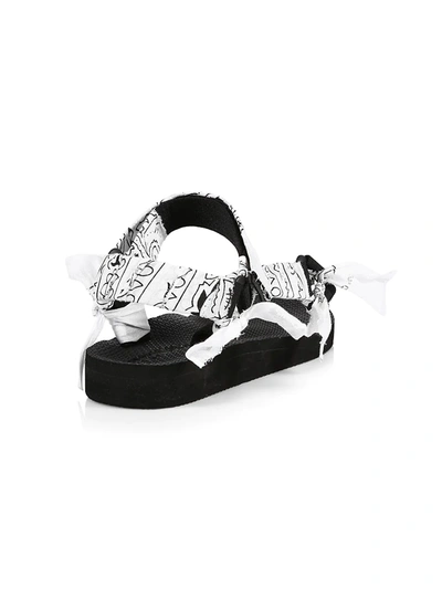 Shop Arizona Love Women's Trekky Handmade Bandana Sport Sandals In White