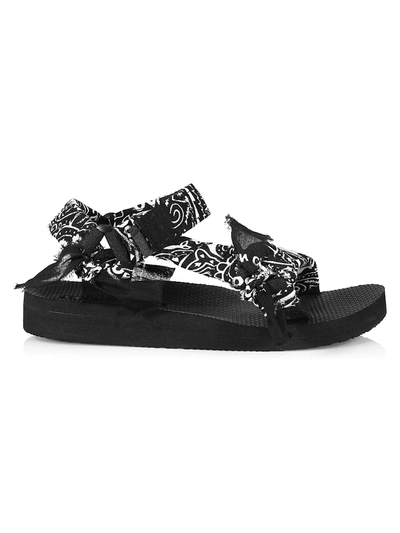 Shop Arizona Love Women's Trekky Handmade Bandana Sport Sandals In Black