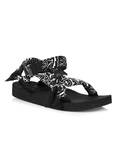 Shop Arizona Love Women's Trekky Handmade Bandana Sport Sandals In Black