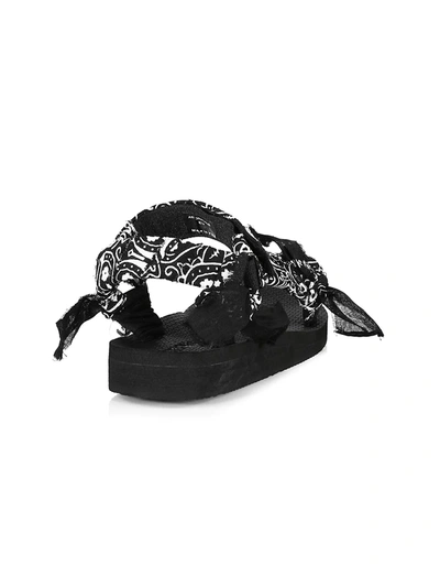 Shop Arizona Love Women's Trekky Handmade Bandana Sport Sandals In Black