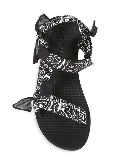 Shop Arizona Love Women's Trekky Handmade Bandana Sport Sandals In Black
