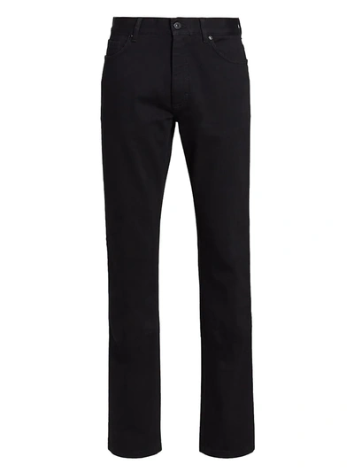 Shop Ermenegildo Zegna Men's Slim-fit Five-pocket Jeans In Black