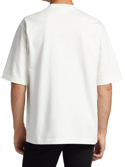 Shop Dolce & Gabbana Men's Oversized Vintage Logo T-shirt In White Black