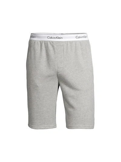 Calvin Klein Modern Cotton Stretch Lounge Shorts In Grey Heather | ModeSens