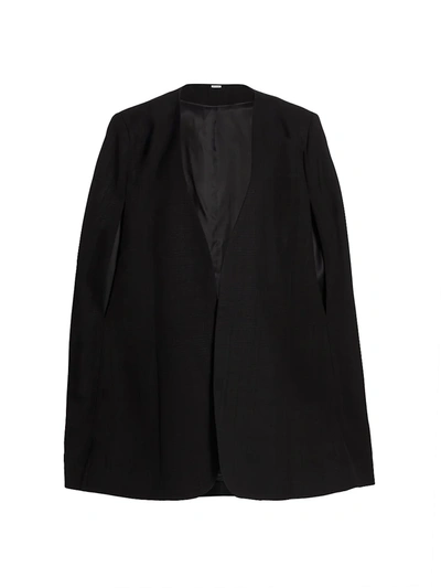 Shop Totême Dinner Cape Jacket In Black