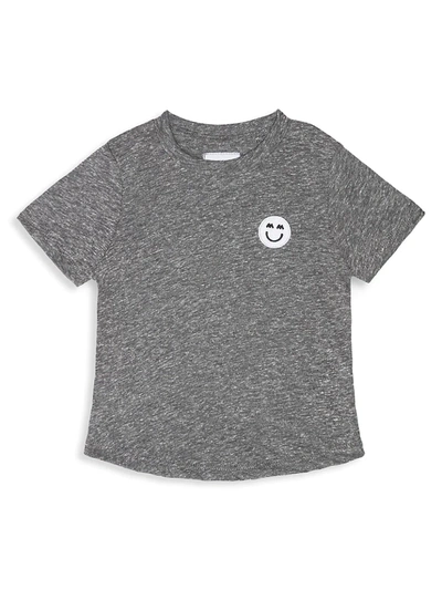 Shop Miles And Milan Baby's & Little Kid's Signature Patch T-shirt In Heather Grey