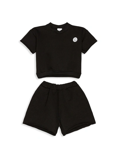 Shop Miles And Milan Baby's & Little Kid's The Khary Sweat Set In Black