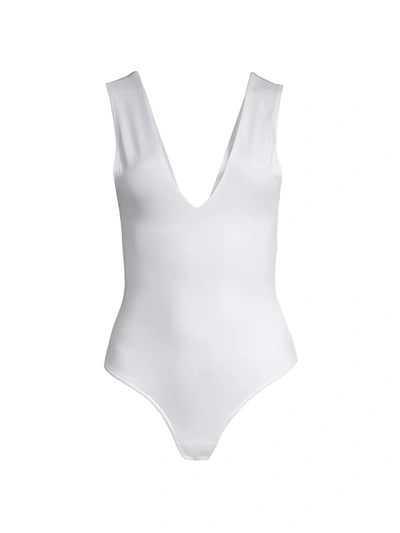 Shop Free People Women's Keep It Sleek Bodysuit In White