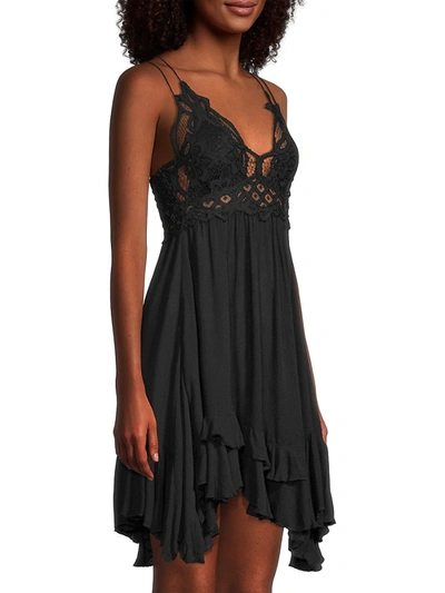 Shop Free People Women's Adella Slip Dress In Charcoal