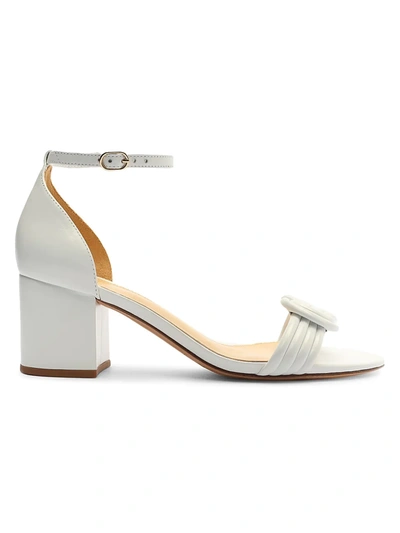 Shop Alexandre Birman Women's Vicky Knotted Leather Sandals In Pearl