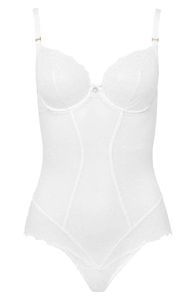 Shop Dita Von Teese Fiamma Underwire Bodysuit In White