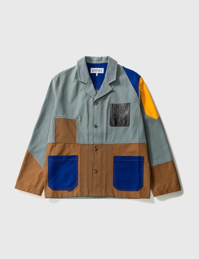 Shop Loewe Workwear Jacket In Multicolor