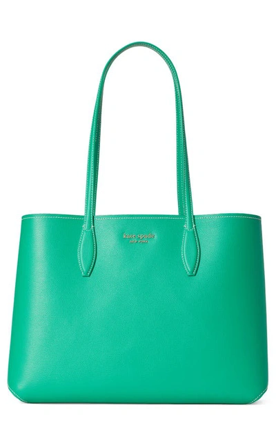 Shop Kate Spade All Day Large Leather Tote In Yucca