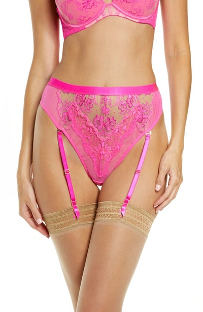Shop Ann Summers The Breathless High Waist Suspender Panties In Pink