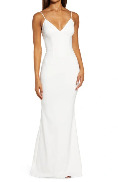 Shop Katie May Bambina Sheath Gown In Ivory