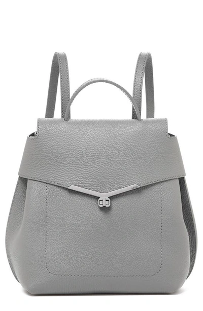 Shop Botkier Valentina Wrap Leather Backpack In Silver Grey