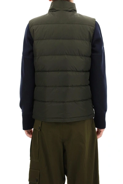 Shop Aspesi Slim Re Down Vest In Green