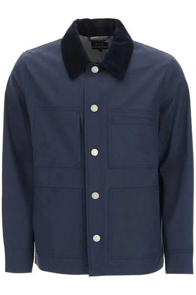 Shop Apc Andre Jacket In Blue