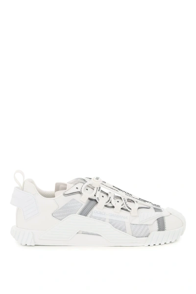 Shop Dolce & Gabbana Ns1 Sneakers In White,silver