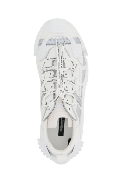 Shop Dolce & Gabbana Ns1 Sneakers In White,silver