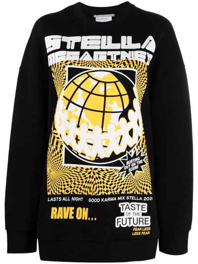 Shop Stella Mccartney Graphic-print Sweatshirt In Black