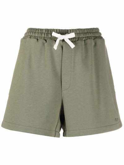 Philosophy Di Lorenzo Serafini Drawstring Cotton Shorts In Grün