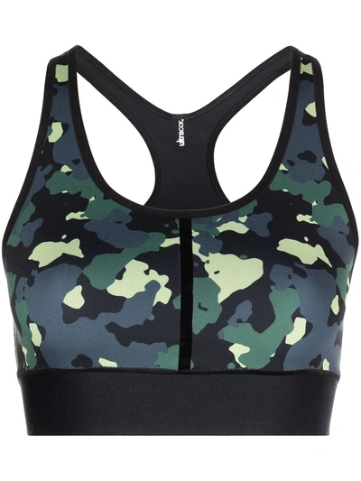 Shop Ultracor Camouflage Cropped Sports Top In Mehrfarbig