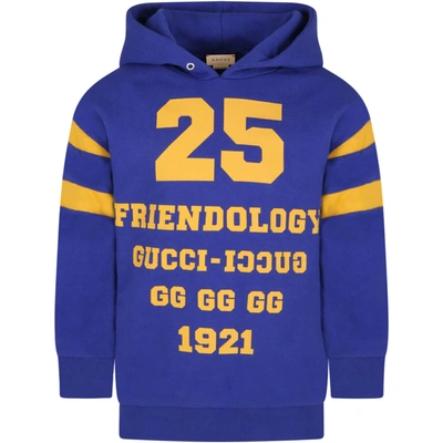 Yellow gucci online hoodie with writing