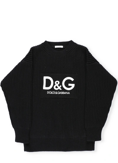 Shop Dolce & Gabbana Dg Next Sweater In Black