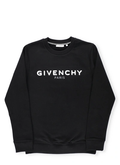 Shop Givenchy Logo Sweatshirt In Black