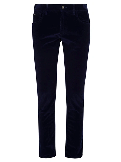 Shop Dolce & Gabbana Regular 5 Pockets Jeans In Blue