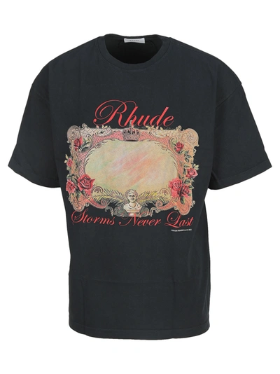 Shop Rhude Mirror T-shirt In Black