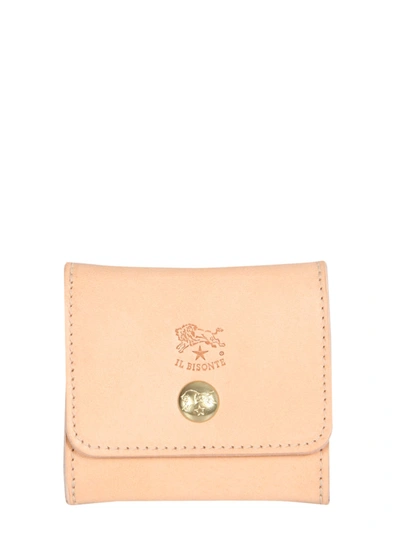 Il Bisonte Leather Purse In Beige