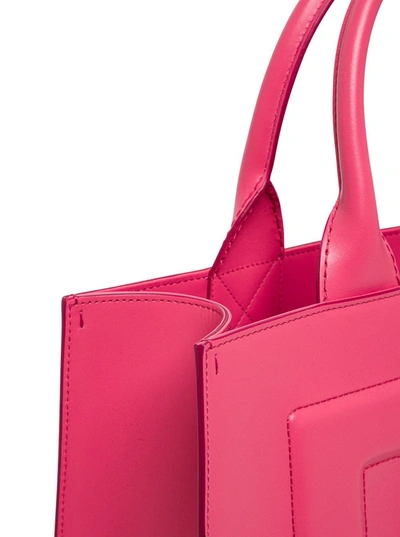 Shop Dolce & Gabbana Beatrice Handbag In Pink Leather In Fuxia