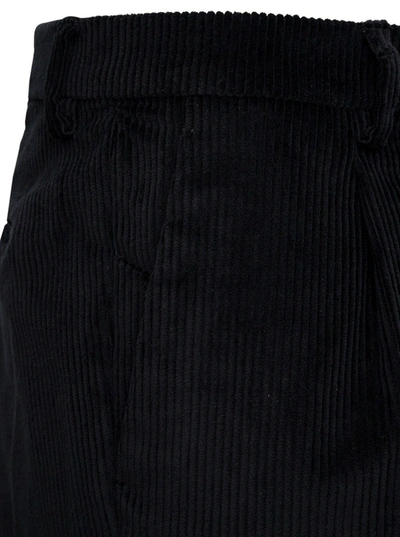 Shop Berwich Black Velvet Pants