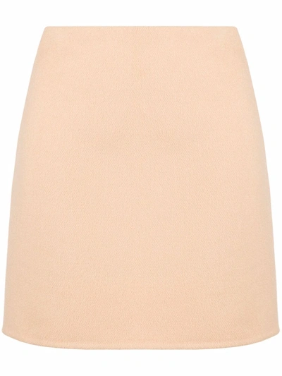 Shop Emilio Pucci Fitted Mini Skirt In Neutrals