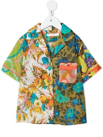 Shop Zimmermann Estelle Floral-print Shirt In Multicolour