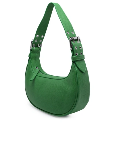 Shop By Far Peony Leather Soho Bag In Green