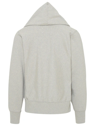 Shop Maison Margiela Grey Cotton Sweatshirt